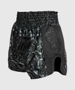 Venum Absolute 2.0 Muay Thai Shorts - Black/Black -Venum store SHORT MUAYTHAI ABSOLUTE2.0 BLACK BLACK 02 1