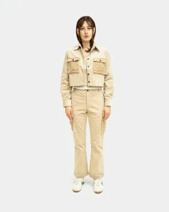 Atmos Pink Corduroy Cargo Pants (Beige)