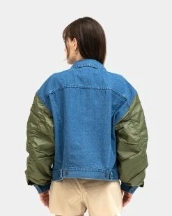 Atmos Pink MA-1 Denim Jacket (Blue) 5 Atmos Pink MA-1 Denim Jacket (Blue) -Venum store SS 00859 1