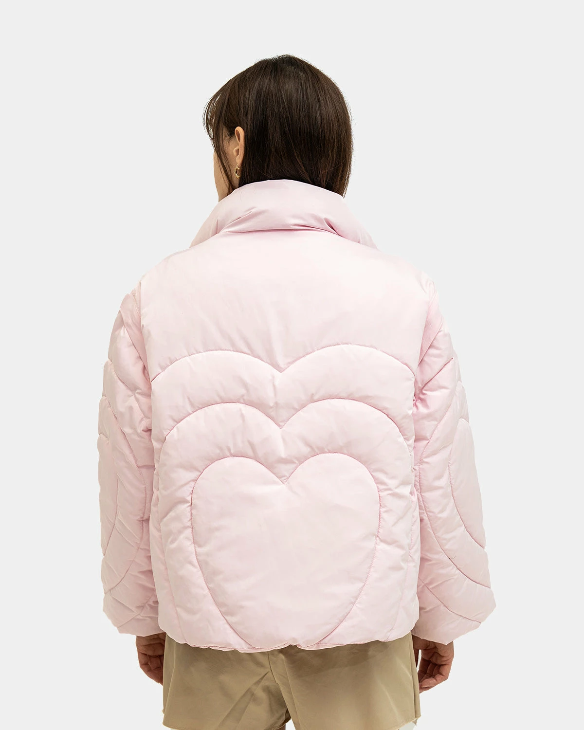 Atmos Pink 2-Way Heart Down Jacket (Pink) 8 Atmos Pink 2-Way Heart Down Jacket (Pink) - Image 8