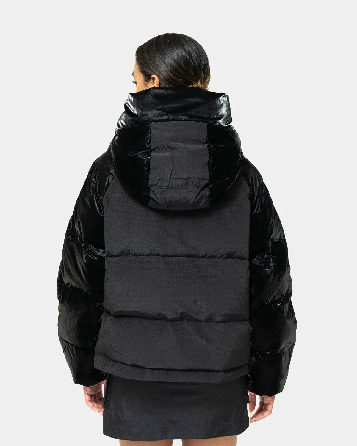 Holden W Short Down Puffer (Black) 3 Holden W Short Down Puffer (Black) - Image 3