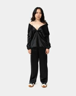 Atmos Pink Satin Colored Pants (Black)