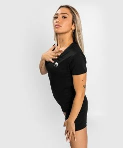 Venum Essential Women's T-Shirt - Black -Venum store TS ESSENTIAL BLACK 06