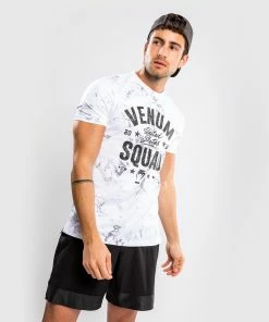 Venum Squad T-Shirt - White/Grey -Venum store TS SQUAD WHITE GREY 05