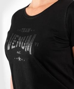 Venum Team 2.0 T-Shirt - For Women - Black/Black -Venum store TS TEAM2.0 LIGHT BLACK BLACK 04