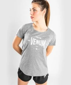 Venum Team 2.0 T-Shirt - For Women - Light Heather Grey -Venum store TS TEAM2.0 LIGHT HEATHER GREY 08