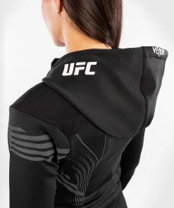 UFC Venum Fighters Authentic Fight Night Women's Walkout Hoodie - Black -Venum store VNMUFC 00013 001 11 1 1 1