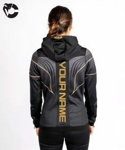 UFC Venum Personalized Authentic Fight Night 2.0 Women's Walkout Hoodie - Champion