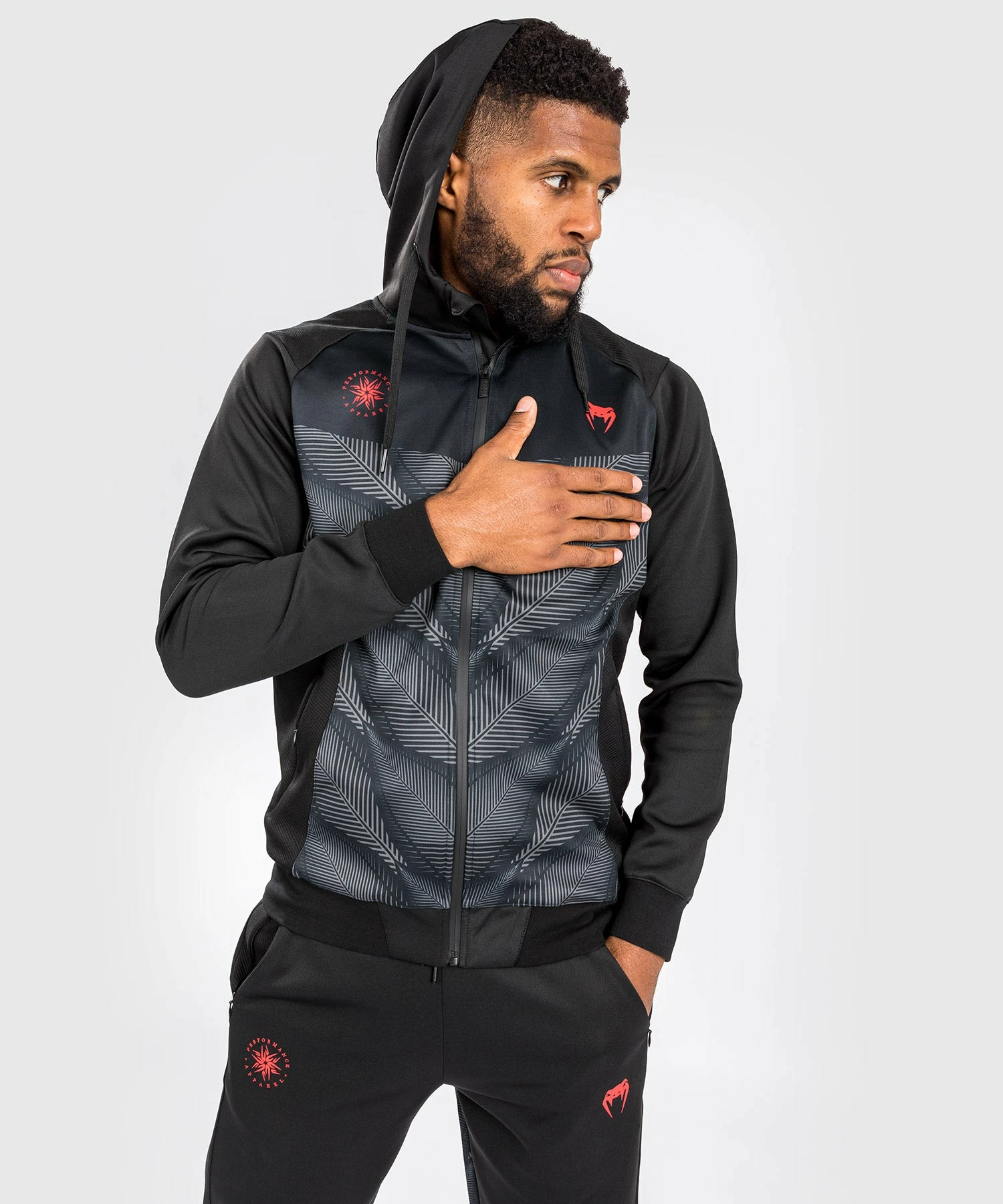Venum Phantom Hoody - Black/Red 1 Venum Phantom Hoody - Black/Red