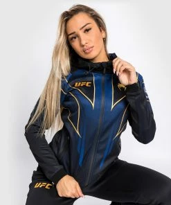 CSD FASHION UFC Authentic Fight Night 2.0 Kit By Venum Women's Walkout Hoodie - Midnight - Champion