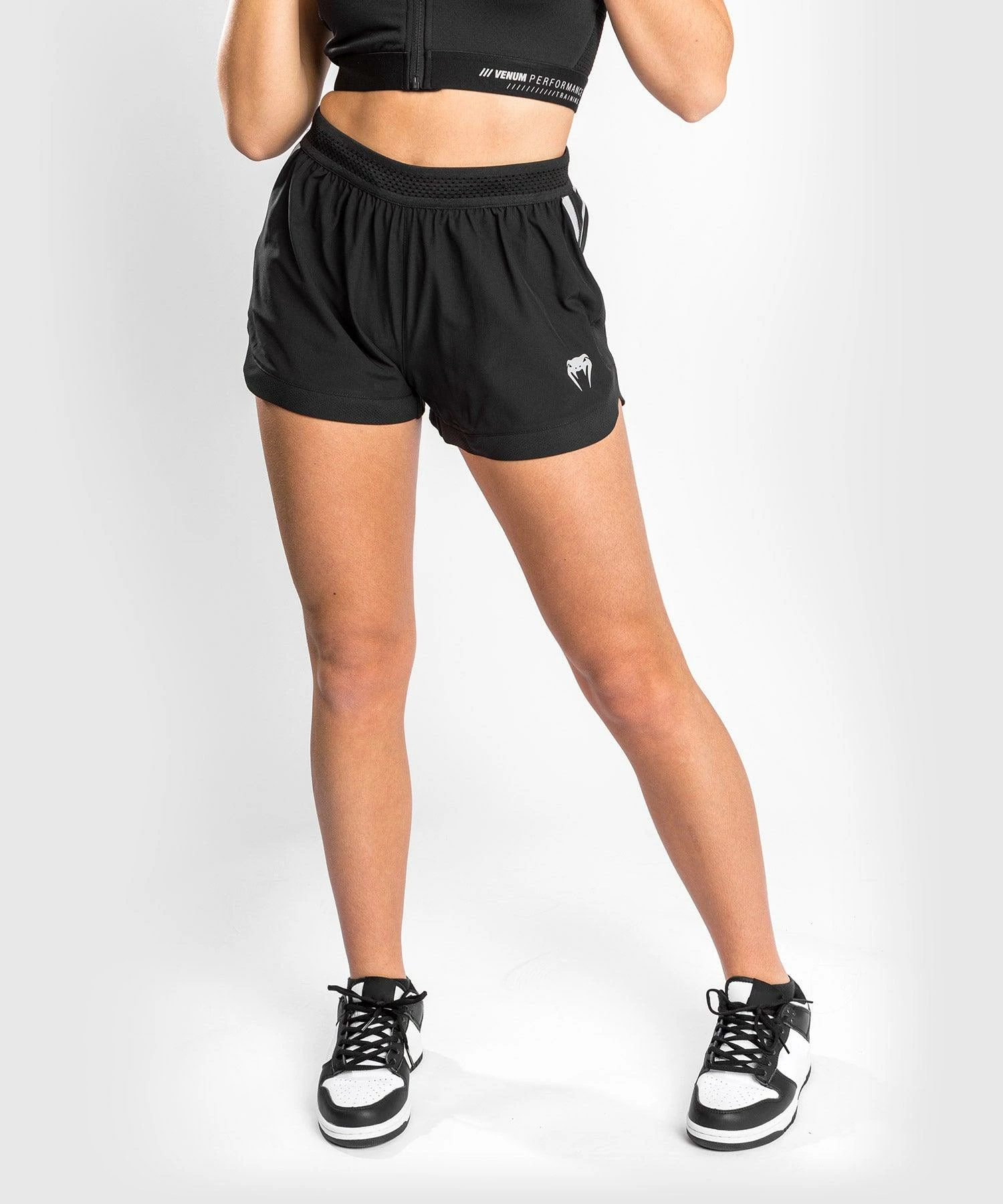 Venum Tempest 2.0 Women's Training Shorts - Black/Grey 1 Venum Tempest 2.0 Women's Training Shorts - Black/Grey