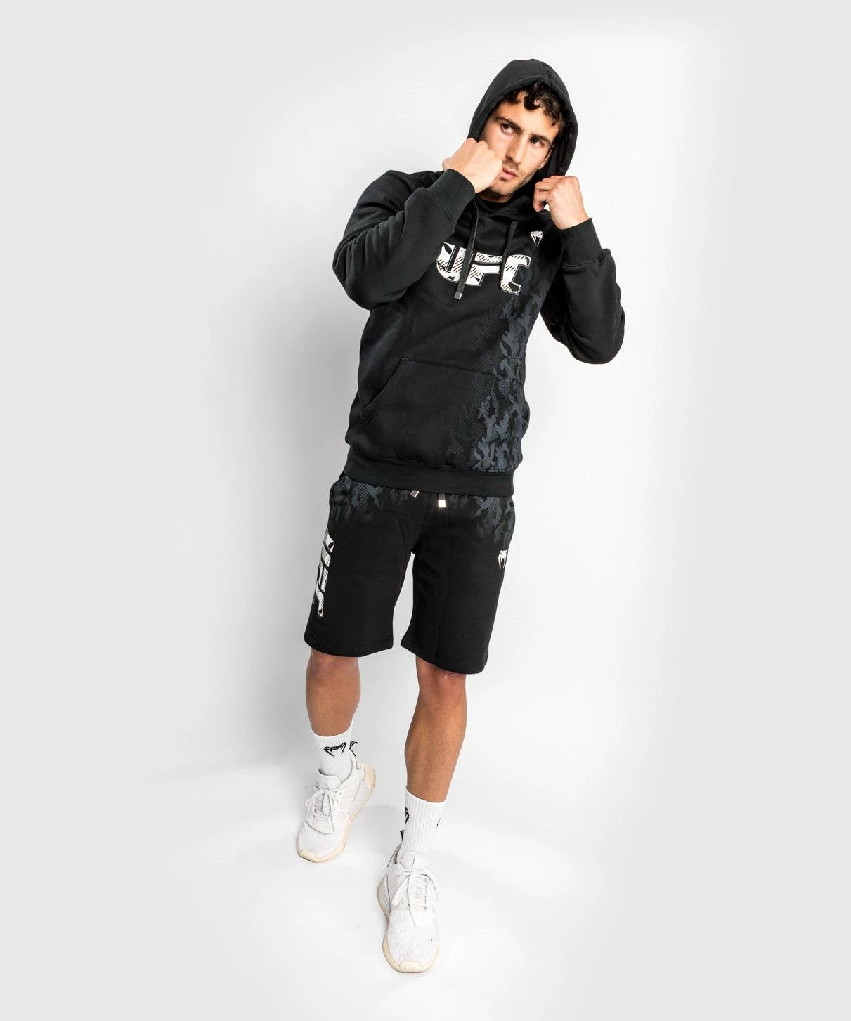 UFC Venum Authentic Fight Week Men's Pullover Hoodie - Black 7 UFC Venum Authentic Fight Week Men's Pullover Hoodie - Black - Image 7
