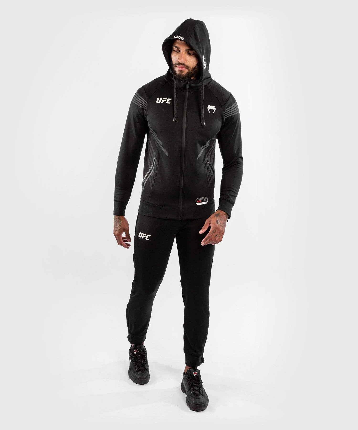 UFC Venum Authentic Fight Night Men's Walkout Pant - Black 10 UFC Venum Authentic Fight Night Men's Walkout Pant - Black - Image 10