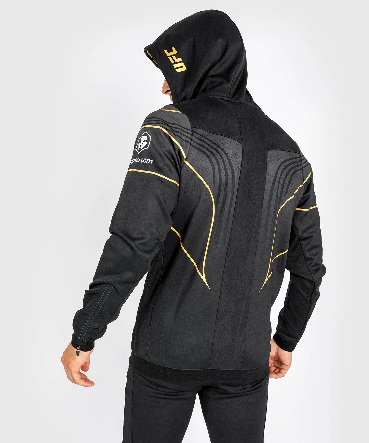 UFC Venum Authentic Fight Night 2.0 Men's Walkout Hoodie - Champion 6 UFC Venum Authentic Fight Night 2.0 Men's Walkout Hoodie - Champion - Image 6