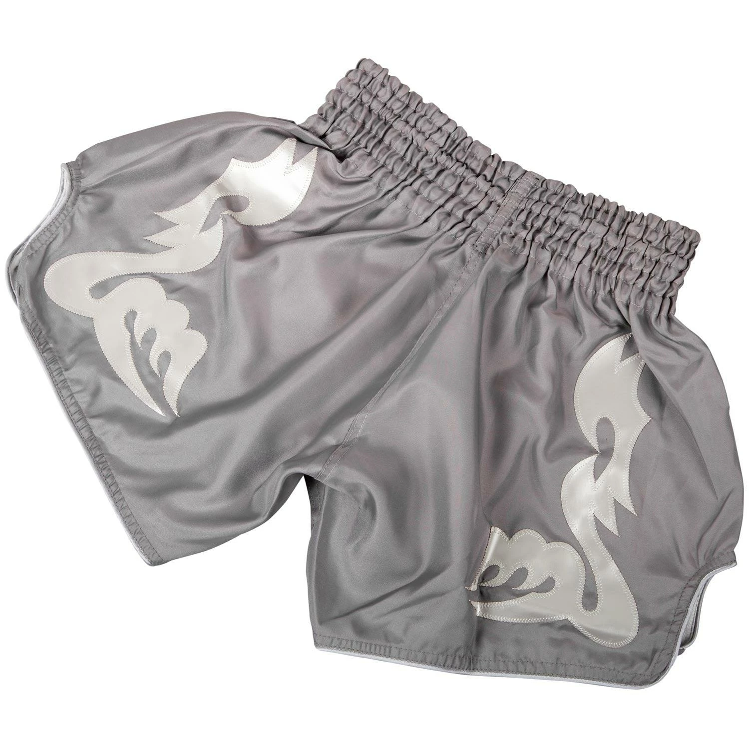 Venum Bangkok Inferno Muay Thai Shorts - Grey/Grey - Image 2