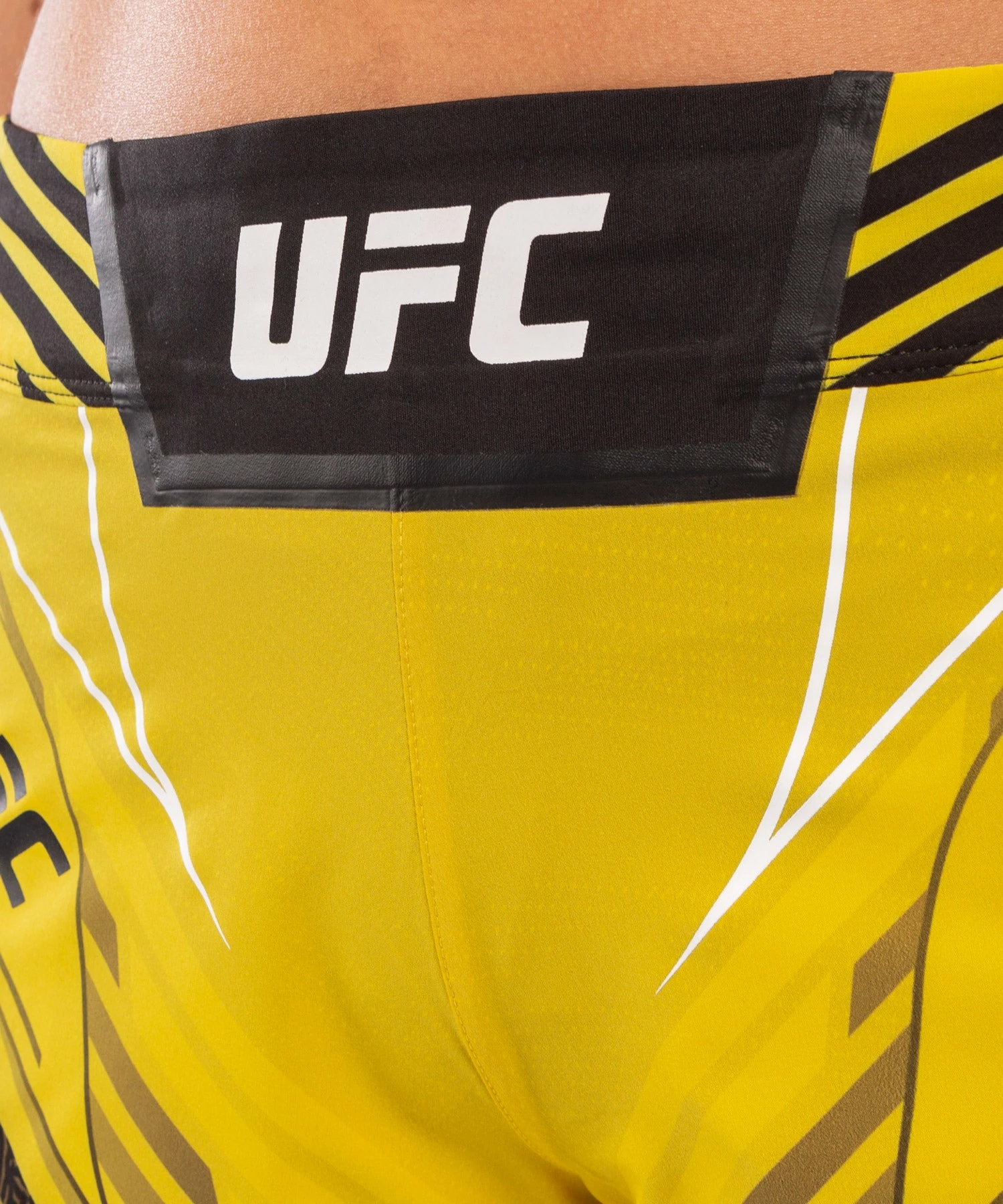 UFC Venum Authentic Fight Night Women's Shorts - Short Fit - Yellow 5 UFC Venum Authentic Fight Night Women's Shorts - Short Fit - Yellow - Image 5