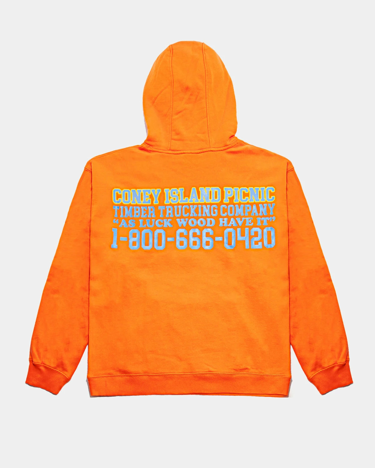 Atmos X Coney Island Picnic Timber Trucking PO Hoodie (Orange) 2 Atmos X Coney Island Picnic Timber Trucking PO Hoodie (Orange) - Image 2