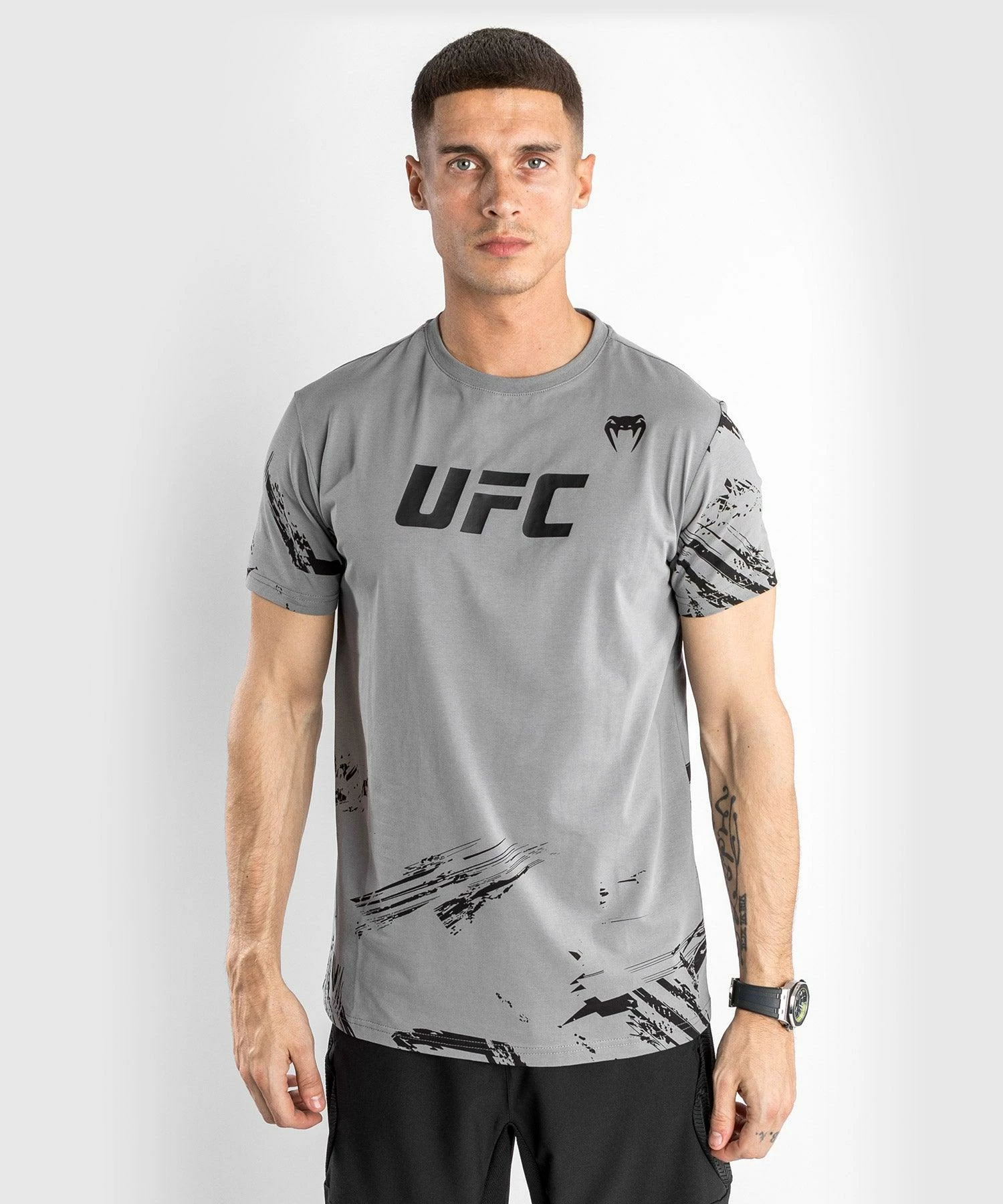 UFC Venum Authentic Fight Week Men's 2.0 Short Sleeve T-Shirt - Grey 4 UFC Venum Authentic Fight Week Men's 2.0 Short Sleeve T-Shirt - Grey - Image 4