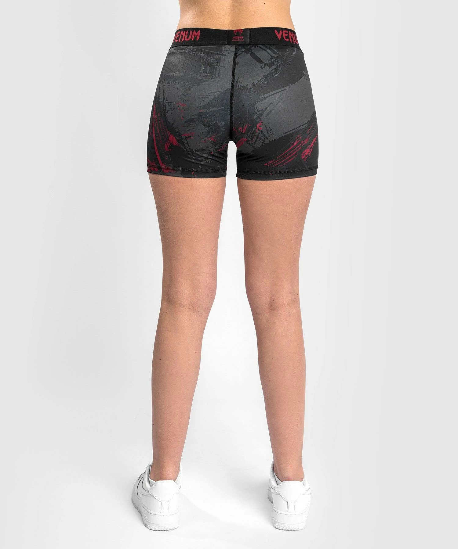 UFC Venum Authentic Fight Week Women's 2.0 Vale Tudo Short - Black/Red - Image 7