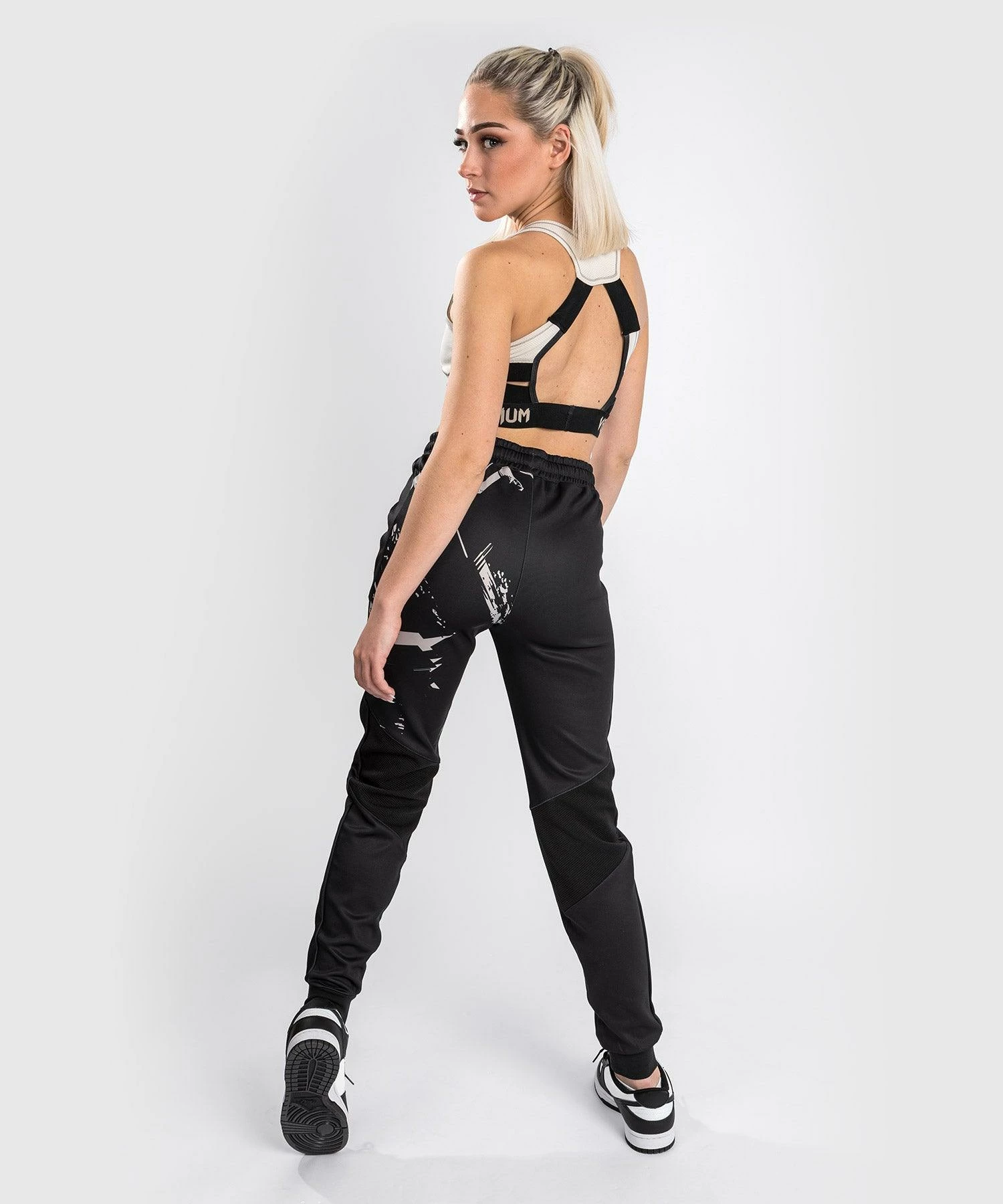 UFC Venum Authentic Fight Week Women's 2.0 Pant - Black/Sand 2 UFC Venum Authentic Fight Week Women's 2.0 Pant - Black/Sand - Image 2