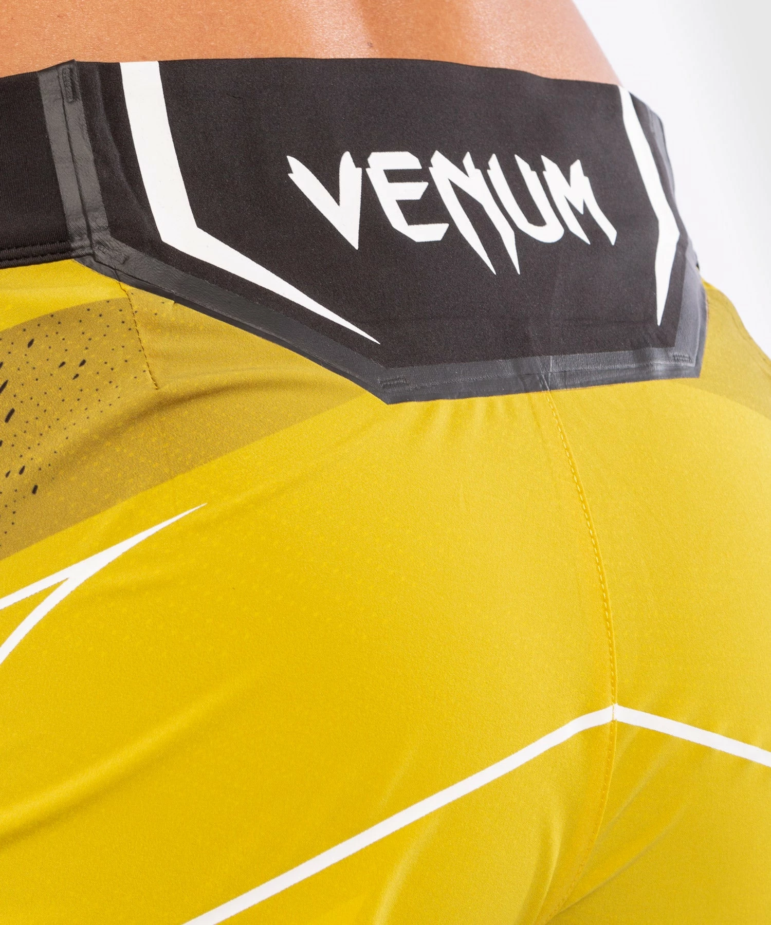 UFC Venum Authentic Fight Night Women's Shorts - Short Fit - Yellow 6 UFC Venum Authentic Fight Night Women's Shorts - Short Fit - Yellow - Image 6