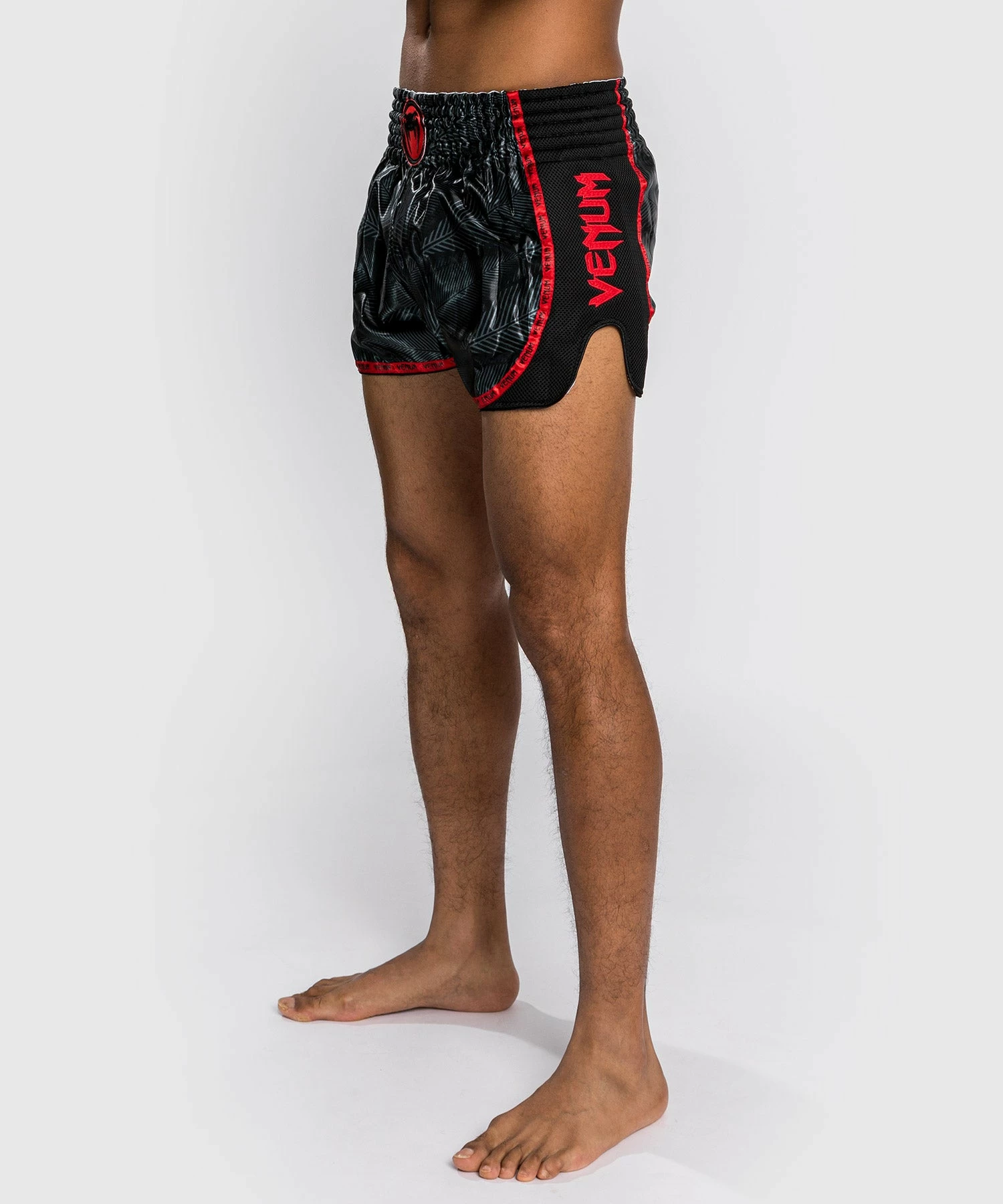 Venum Phantom Muay Thai Shorts - Black/Red 5 Venum Phantom Muay Thai Shorts - Black/Red - Image 5