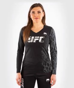 UFC Venum Authentic Fight Week Women's Long Sleeve T-shirt - Black