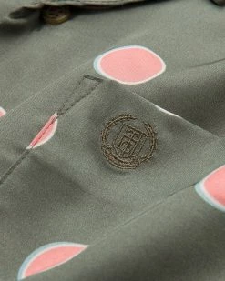 Honor The Gift Co Century Camp S/S Button-Up (Green | Polkadot) -Venum store honor the gift HTG220123 GRN 03