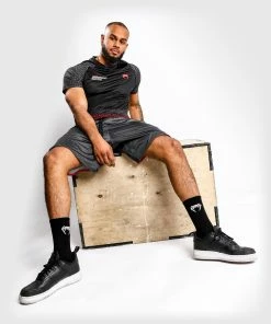 UFC Venum Performance Institute Dry Tech T-Shirt - Black/Red -Venum store imgpsh fullsize anim 9