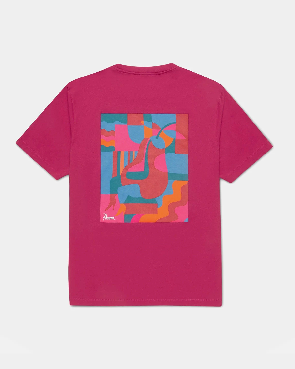 Parra Sitting Pear T-Shirt (Purple | Pink) 2 Parra Sitting Pear T-Shirt (Purple | Pink) - Image 2