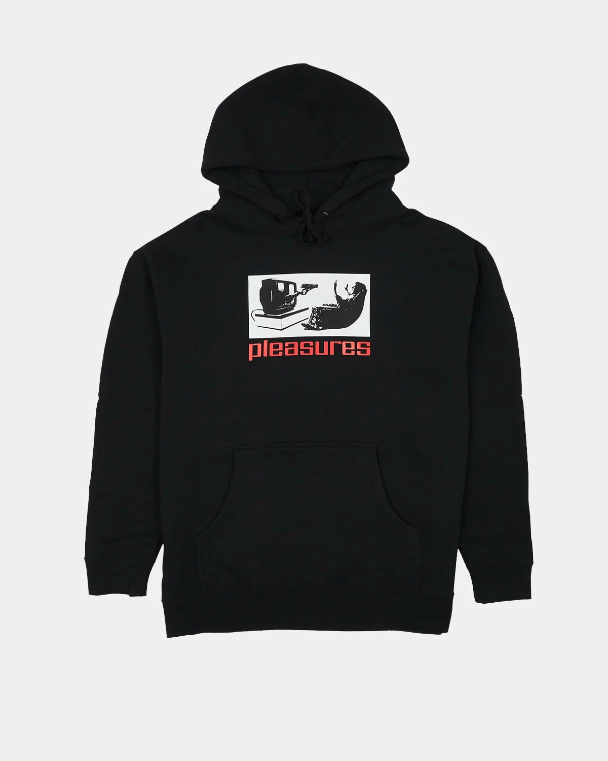 Pleasures TV Hoodie (Black) 1 Pleasures TV Hoodie (Black)