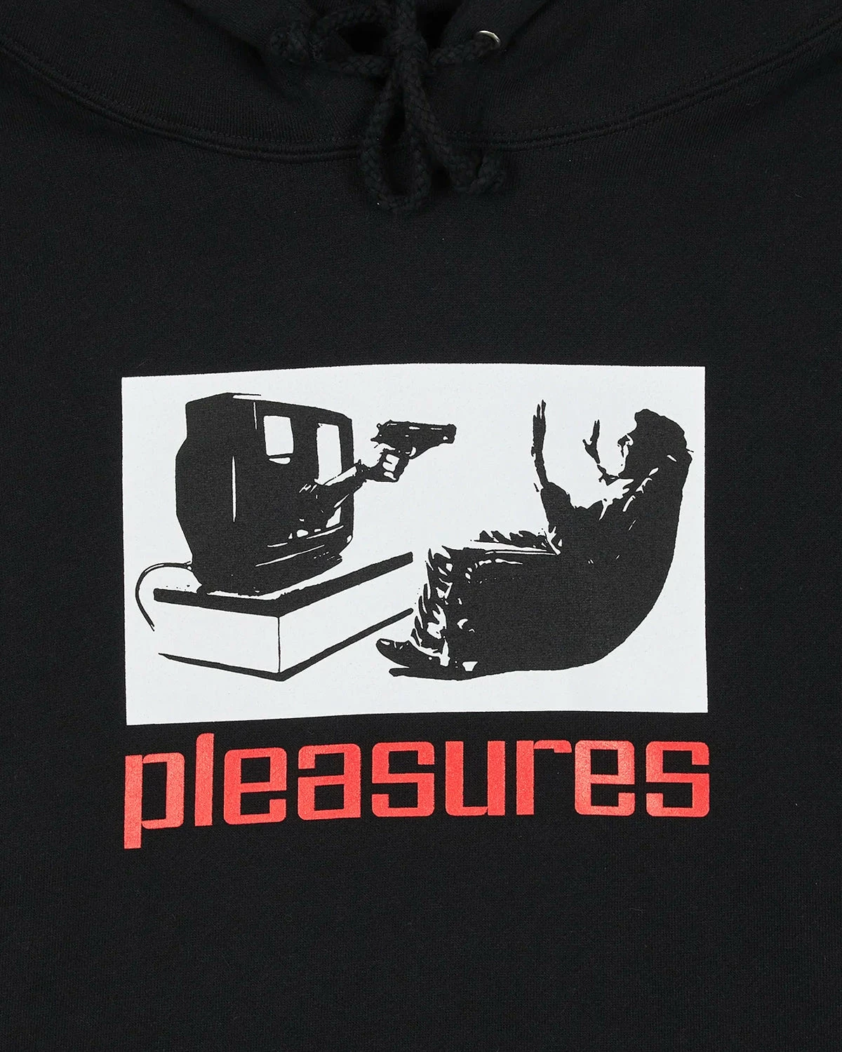 Pleasures TV Hoodie (Black) 2 Pleasures TV Hoodie (Black) - Image 2
