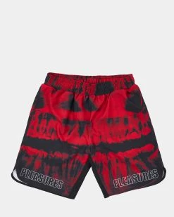 Pleasures Teeth Workout Shorts (Red)