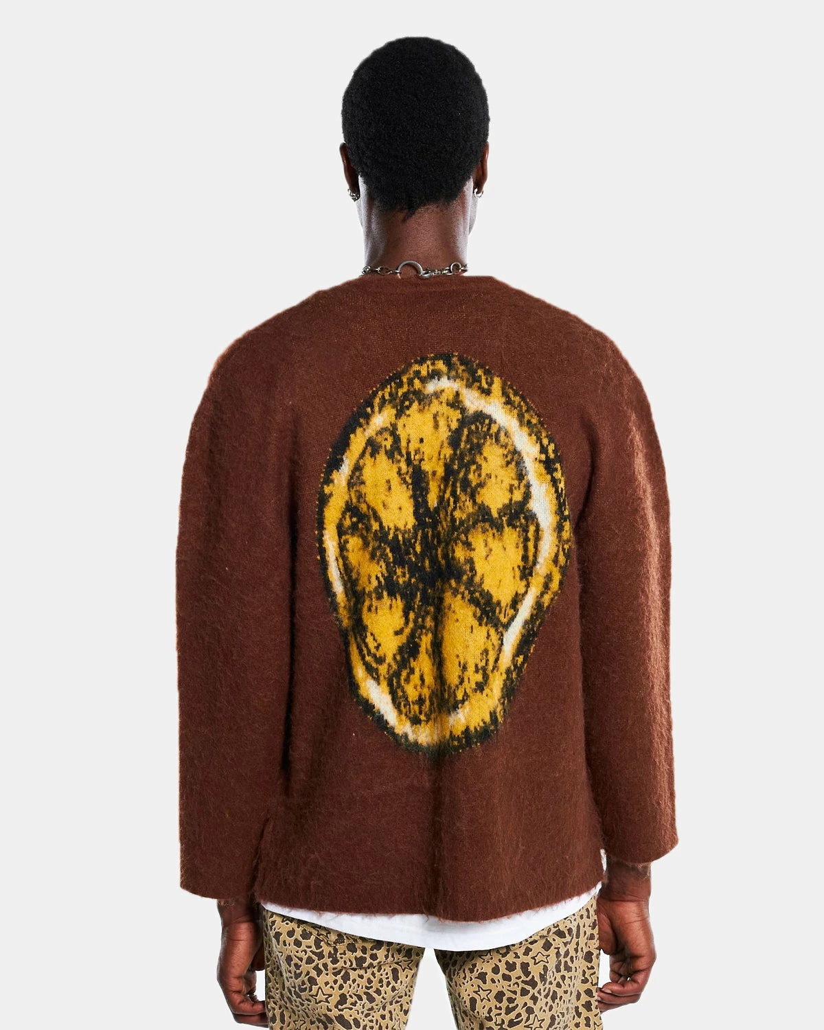 Pleasures Juicy Cardigan (Brown) 2 Pleasures Juicy Cardigan (Brown) - Image 2