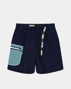Puma X Butter Goods Rip-Stop Cargo Shorts (Navy)
