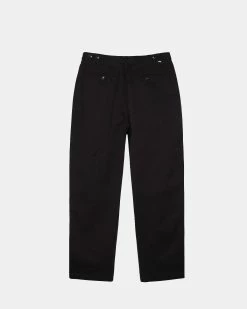 Stüssy Twill Volume Pleated Trouser (Black)