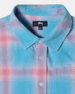 Stüssy Hellshire Plaid Shirt (Blue) -Venum store stussy 1110261 BLU 03