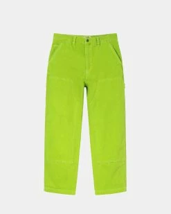 Stüssy Dyed Canvas Work Pant (Neon Yellow)