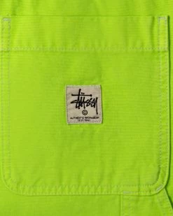 Stüssy Dyed Canvas Work Pant (Neon Yellow) -Venum store stussy 116558 NEON 03